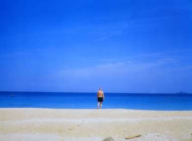 the beach